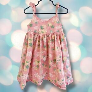 Sigrid Olsen Toddler Girl’s Boutique Floral Pineapple Dress Size 4T